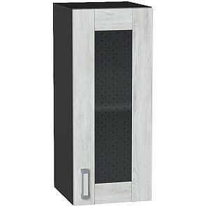 Шкаф верхний с 1-ой остекленной дверцей Лофт Nordic Oak/Graphite 716*300*320