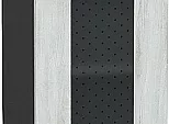 Шкаф верхний с 1-ой остекленной дверцей Лофт Nordic Oak/Graphite 716*300*320