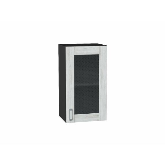Шкаф верхний с 1-ой остекленной дверцей Лофт Nordic Oak/Graphite 716*400*320