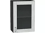 Шкаф верхний с 1-ой остекленной дверцей Лофт Nordic Oak/Graphite 716*500*320