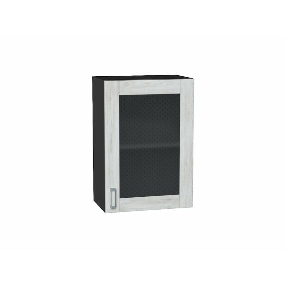 Шкаф верхний с 1-ой остекленной дверцей Лофт Nordic Oak/Graphite 716*500*320