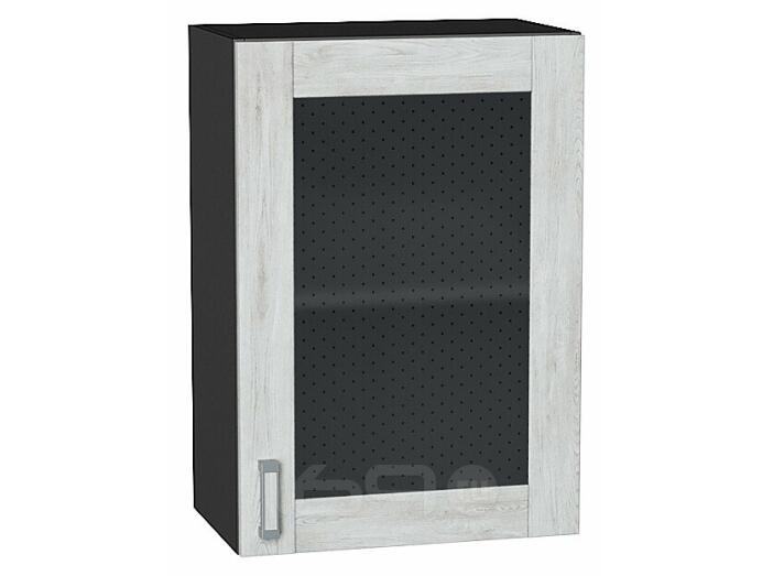 Шкаф верхний с 1-ой остекленной дверцей Лофт Nordic Oak/Graphite 716*500*320