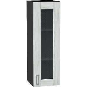 Шкаф верхний с 1-ой остекленной дверцей Лофт Nordic Oak/Graphite 920*300*320