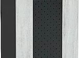 Шкаф верхний с 1-ой остекленной дверцей Лофт Nordic Oak/Graphite 920*300*320
