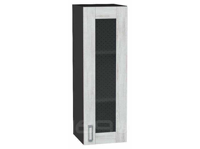 Шкаф верхний с 1-ой остекленной дверцей Лофт Nordic Oak/Graphite 920*300*320