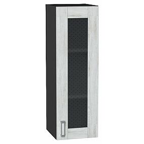 Шкаф верхний с 1-ой остекленной дверцей Лофт Nordic Oak/Graphite 920*300*320
