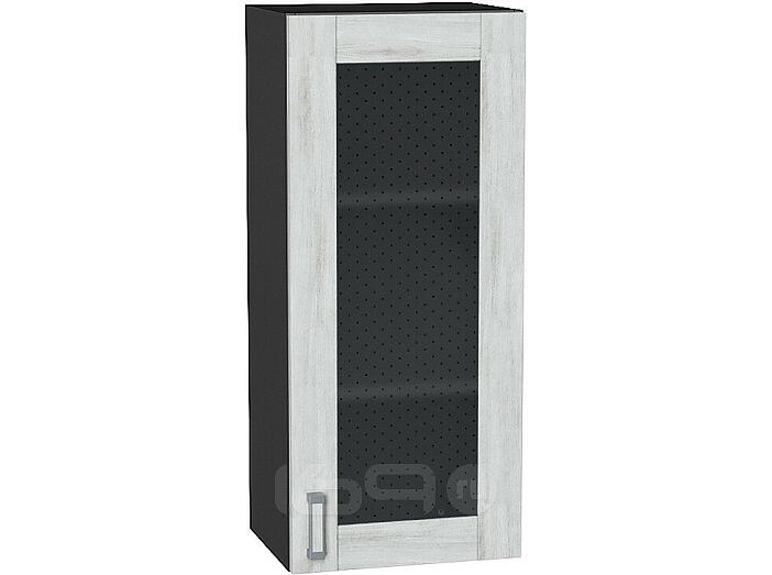 Шкаф верхний с 1-ой остекленной дверцей Лофт Nordic Oak/Graphite 920*400*320