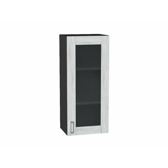 Шкаф верхний с 1-ой остекленной дверцей Лофт Nordic Oak/Graphite 920*400*320