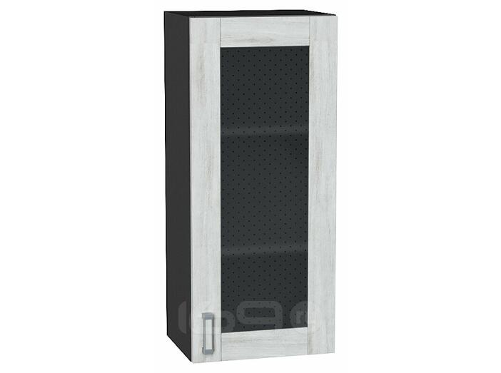 Шкаф верхний с 1-ой остекленной дверцей Лофт Nordic Oak/Graphite 920*400*320