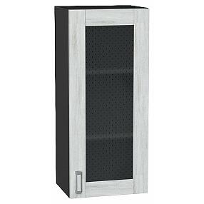Шкаф верхний с 1-ой остекленной дверцей Лофт Nordic Oak/Graphite 920*400*320