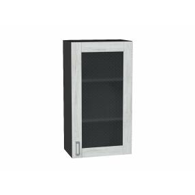 Шкаф верхний с 1-ой остекленной дверцей Лофт Nordic Oak/Graphite 920*500*320