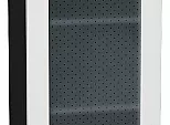 Шкаф верхний с 1-ой остекленной дверцей Лофт Super White Graphite 920*500*320