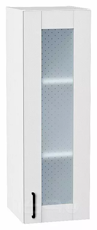 Шкаф верхний с 1-ой остекленной дверцей Лофт Super White Белый 920*300*320