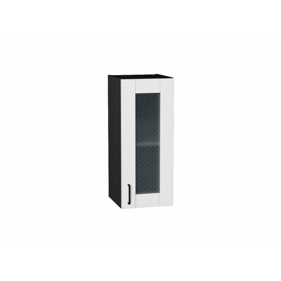 Шкаф верхний с 1-ой остекленной дверцей Лофт Super White Graphite 716*300*320