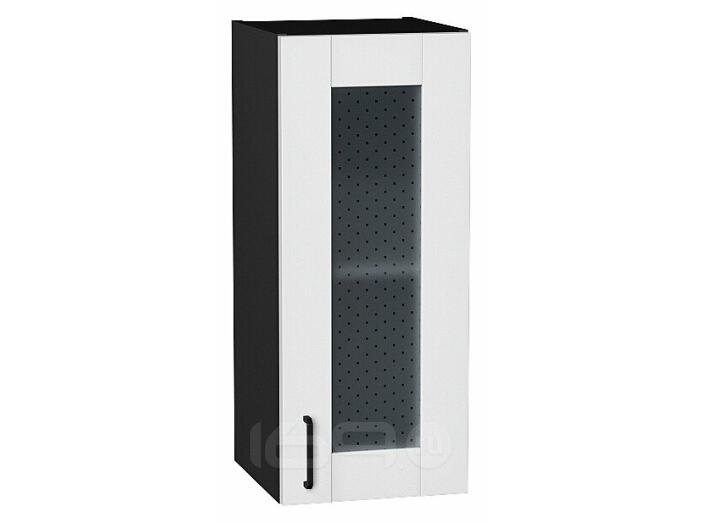 Шкаф верхний с 1-ой остекленной дверцей Лофт Super White Graphite 716*300*320