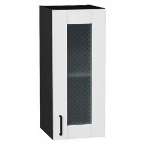 Шкаф верхний с 1-ой остекленной дверцей Лофт Super White Graphite 716*300*320