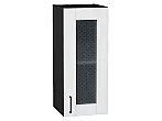 Шкаф верхний с 1-ой остекленной дверцей Лофт Super White Graphite 716*300*320