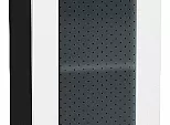 Шкаф верхний с 1-ой остекленной дверцей Лофт Super White Graphite 716*400*320