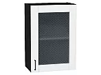 Шкаф верхний с 1-ой остекленной дверцей Лофт Super White Graphite 716*500*320
