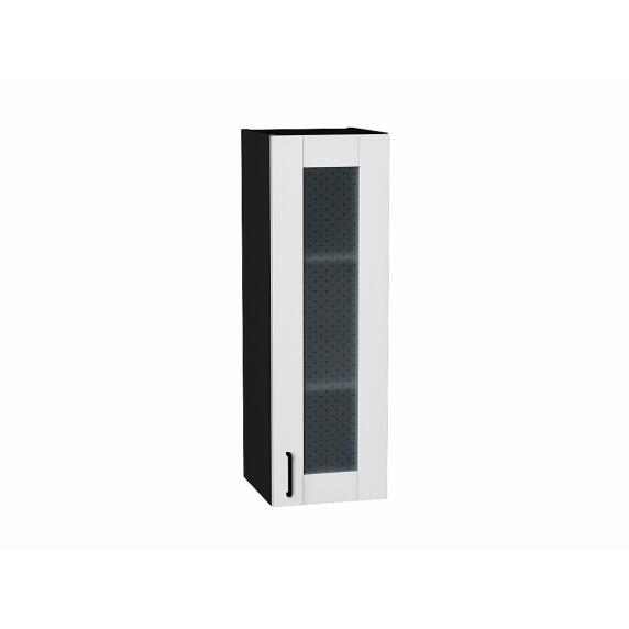 Шкаф верхний с 1-ой остекленной дверцей Лофт Super White Graphite 920*300*320