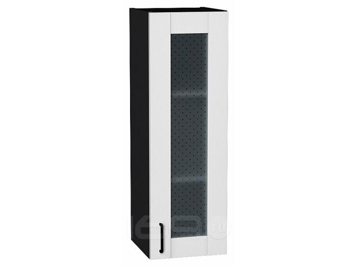 Шкаф верхний с 1-ой остекленной дверцей Лофт Super White Graphite 920*300*320