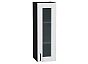 Шкаф верхний с 1-ой остекленной дверцей Лофт Super White Graphite 920*300*320
