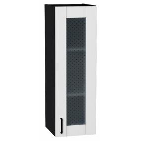 Шкаф верхний с 1-ой остекленной дверцей Лофт Super White Graphite 920*300*320