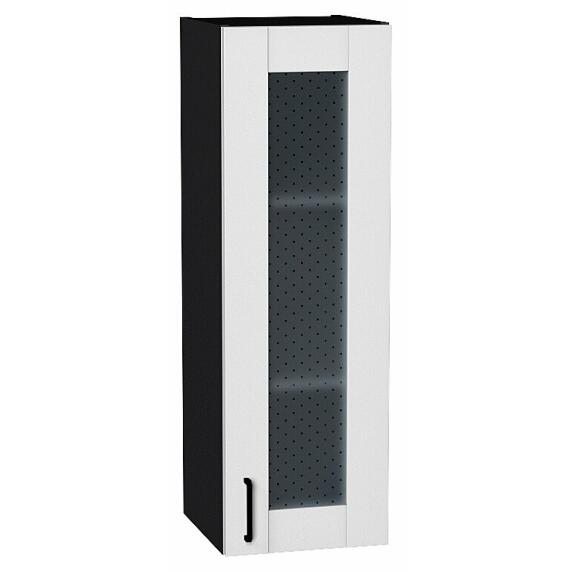Шкаф верхний с 1-ой остекленной дверцей Лофт Super White Graphite 920*300*320