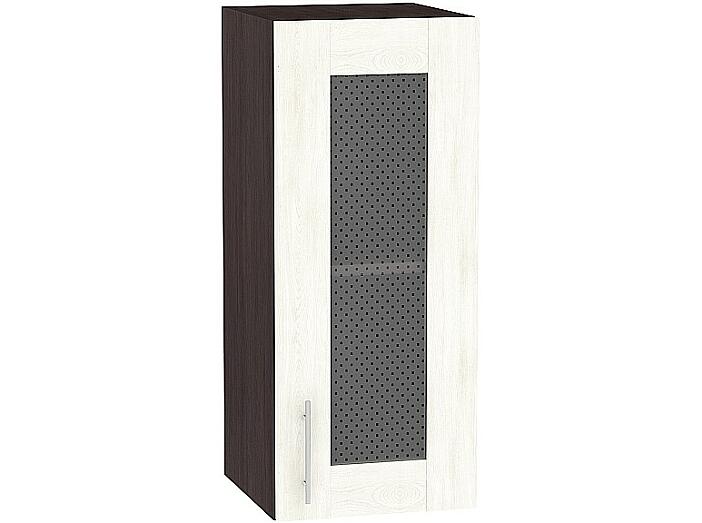 Шкаф верхний с 1-ой остекленной дверцей Лофт В 300 Nordic Oak-Венге