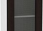 Шкаф верхний с 1-ой остекленной дверцей Лофт В 400 Wenge Veralinga-Белый