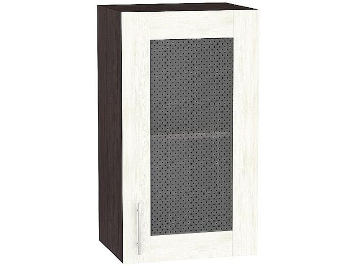 Шкаф верхний с 1-ой остекленной дверцей Лофт В 400 Nordic Oak-Венге