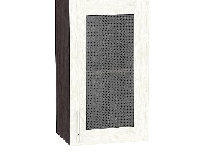 Шкаф верхний с 1-ой остекленной дверцей Лофт В 409 Nordic Oak-Венге