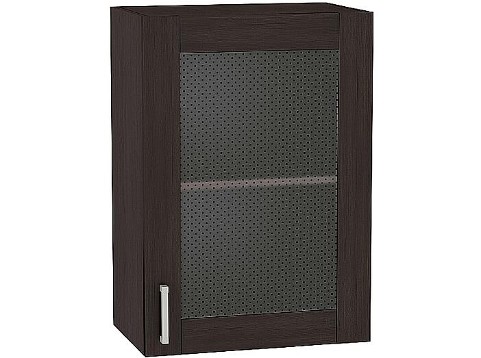 Шкаф верхний с 1-ой остекленной дверцей Лофт В 500 Wenge Veralinga-Венге