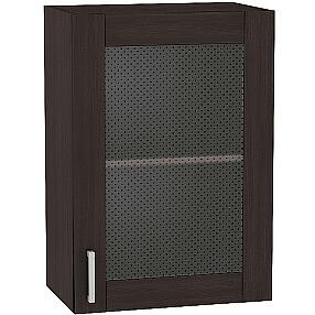 Шкаф верхний с 1-ой остекленной дверцей Лофт В 500 Wenge Veralinga-Венге