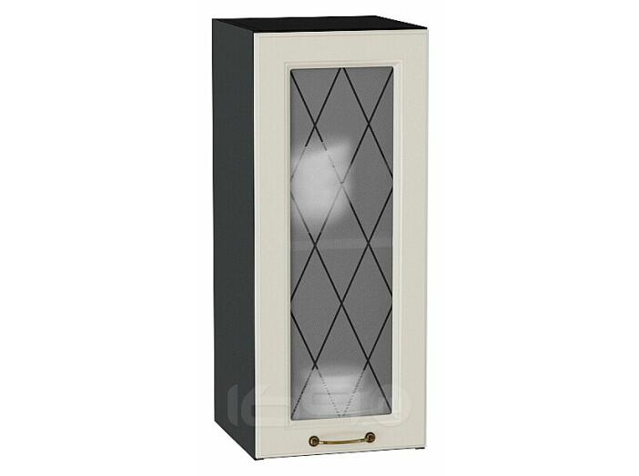 Шкаф верхний с 1-ой остекленной дверцей Ницца Агат/Graphite 716*300*318