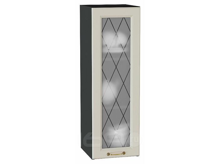 Шкаф верхний с 1-ой остекленной дверцей Ницца Агат/Graphite 920*300*318