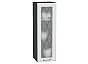 Шкаф верхний с 1-ой остекленной дверцей Ницца Белый/Graphite 920*300*318