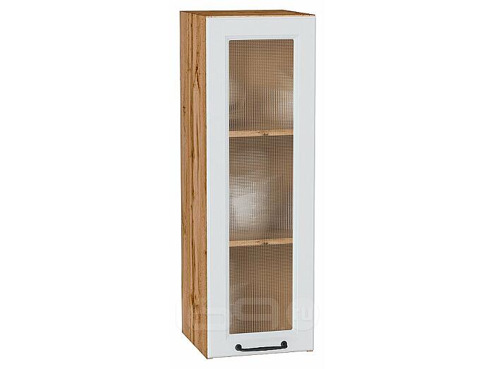Шкаф верхний с 1-ой остекленной дверцей Ницца Blanco/Дуб Вотан 920*300*318