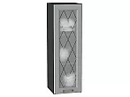 Шкаф верхний с 1-ой остекленной дверцей Ницца Графит/Graphite 920*300*318