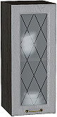 Шкаф верхний с 1-ой остекленной дверцей Ницца В 300 | 30 см
