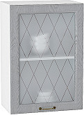 Шкаф верхний с 1-ой остекленной дверцей Ницца В 500 | 50 см