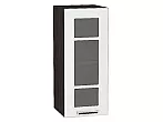 Шкаф верхний с 1-ой остекленной дверцей Прага Белое дерево Graphite 920*300*318