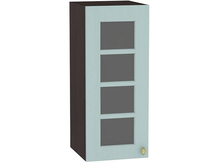Шкаф верхний с 1-ой остекленной дверцей Прованс В 300 Голубой-Венге