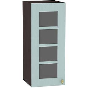 Шкаф верхний с 1-ой остекленной дверцей Прованс В 300 Голубой-Венге