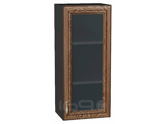 Шкаф верхний с 1-ой остекленной дверцей Шале Brown Dreamline Graphite 920*400*320