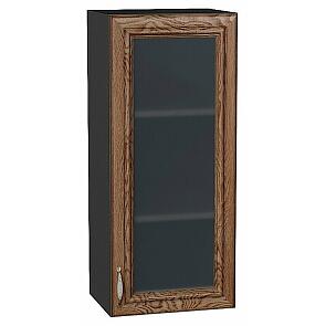 Шкаф верхний с 1-ой остекленной дверцей Шале Brown Dreamline Graphite 920*400*320