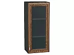 Шкаф верхний с 1-ой остекленной дверцей Шале Brown Dreamline Graphite 920*400*320