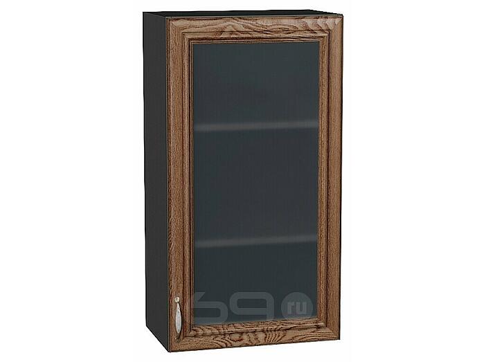 Шкаф верхний с 1-ой остекленной дверцей Шале Brown Dreamline Graphite 920*500*320