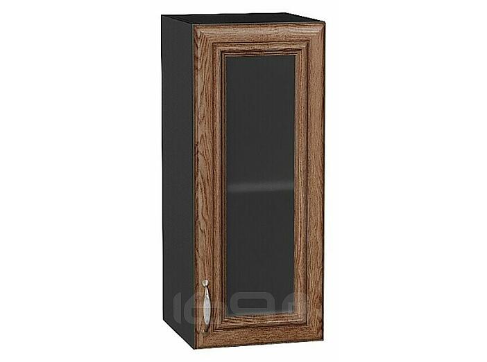 Шкаф верхний с 1-ой остекленной дверцей Шале Brown Dreamline Graphite 716*300*320