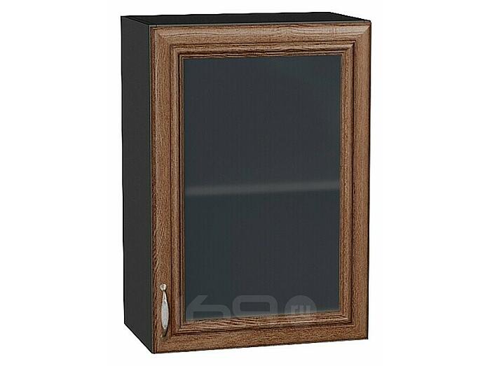 Шкаф верхний с 1-ой остекленной дверцей Шале Brown Dreamline Graphite 716*500*320